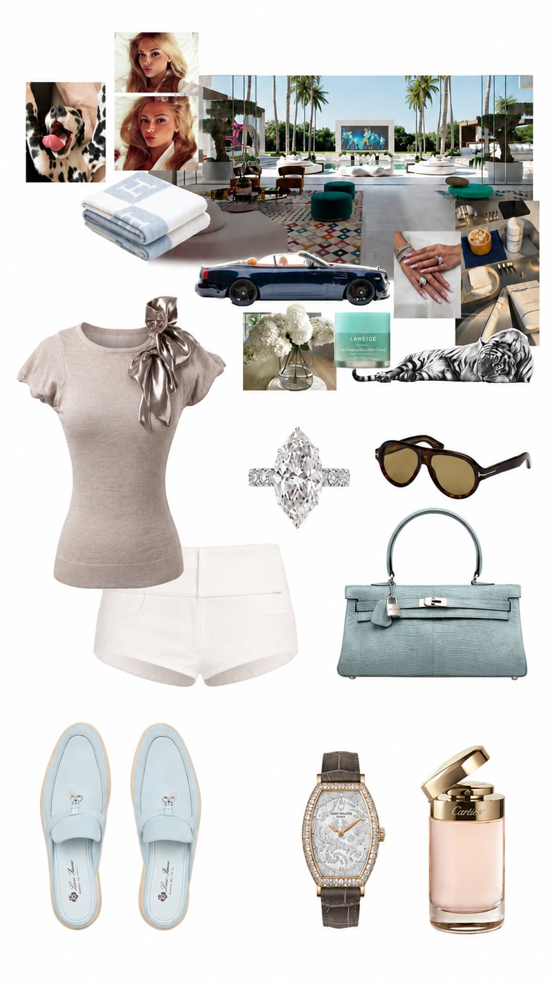bow top styled with white shorts